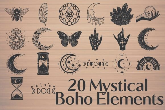 Mystical Boho Elements
