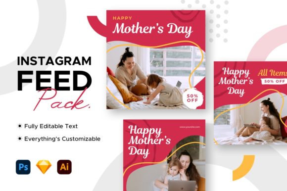 Instagram Post Mother's Day Template
