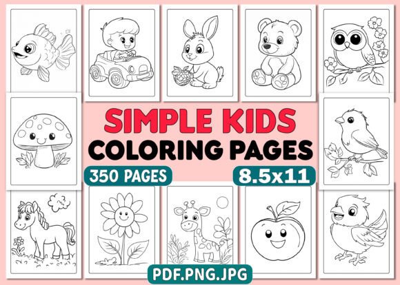 Kids Coloring Book Pages