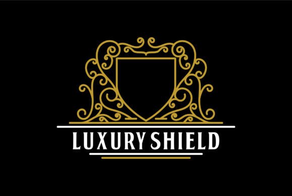 Shield Vintage Border Frame Royal Crown