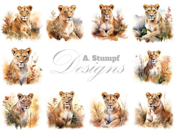 Watercolor Animal Clipart