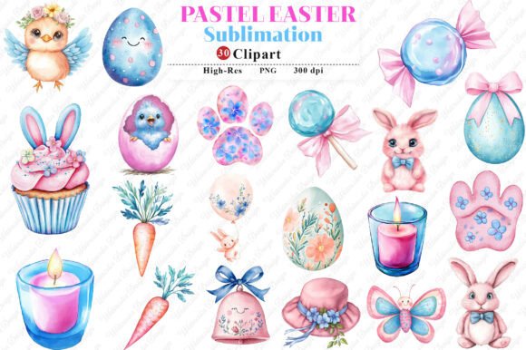 Pastel Easter Clipart