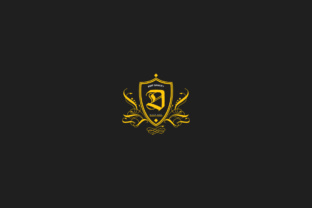 D Vintage Label Logo Template