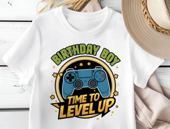 Birthday Boy Time to Level Up Png, Birth