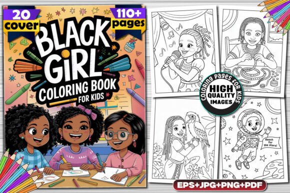 110+ Black Girl Coloring Pages for Kids